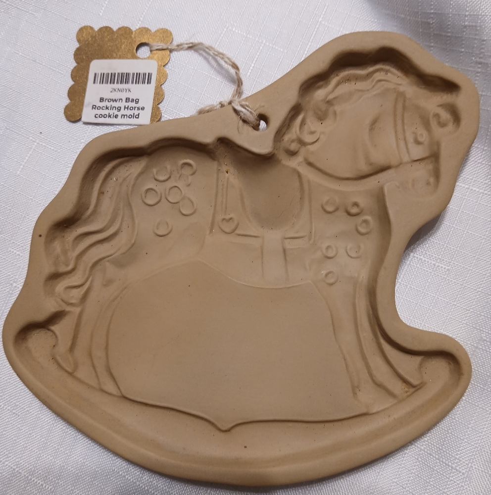 Brown Bag Cookie Art Mold Rocking Pony 1984